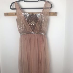 NEVER WORN! Sequin and Chiffon party dress